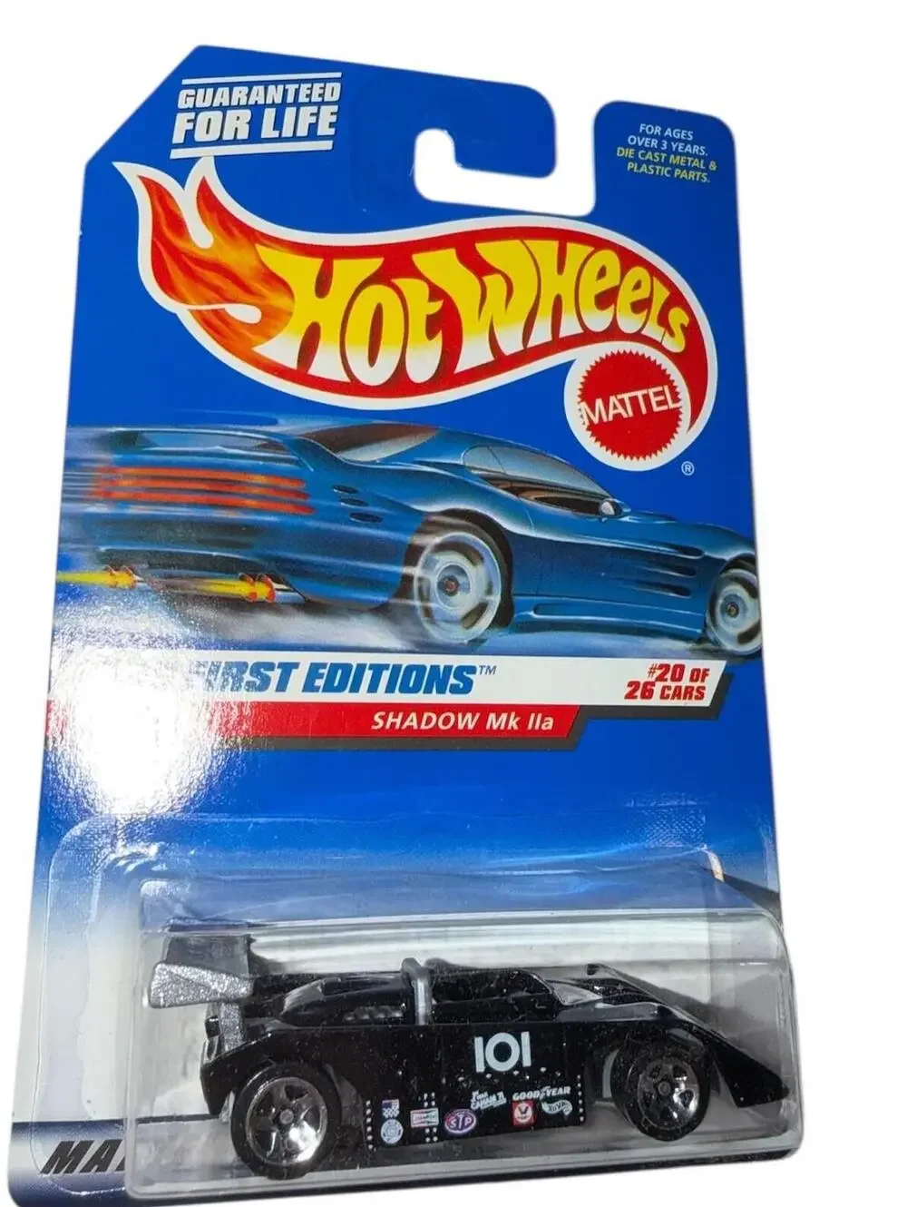 Hot Wheels 1999 First Editions Shadow Mk IIa #20 of 26 Black Diecast Sealed